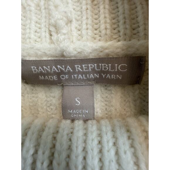 Banana Republic | Women's Italian Yarn Merino Wool Turtleneck Ribbed Sweater- S - Picture 2 of 5